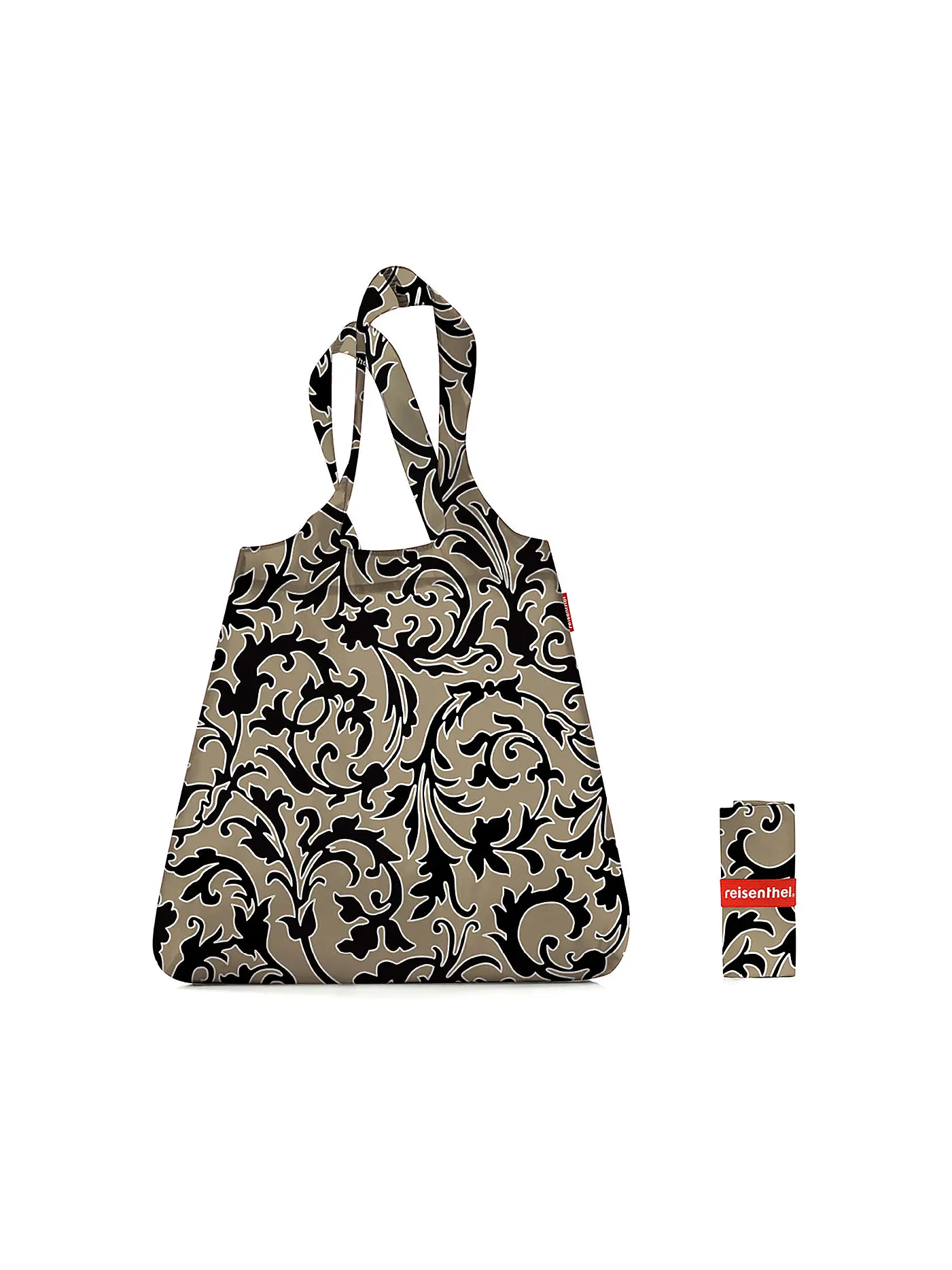 REISENTHEL | Mini Maxi Shopper Baroque Marble  Braun / Schwarz | 